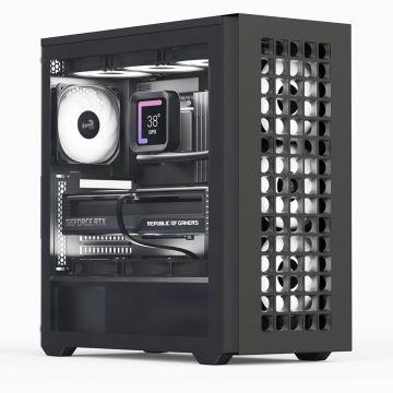 AeroCool Behuizing Midi D502A-G-BK-V1 (B/Mesh/ATX)