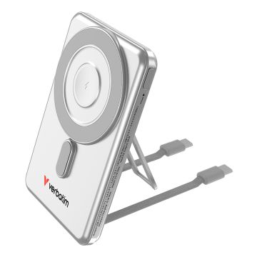 Verbatim  Charge 'n' Go Power Silver - Magnetische Draadloze Power Bank