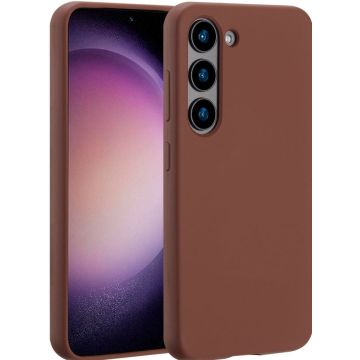 Accezz Liquid Silicone Backcover met MagSafe Samsung Galaxy S23 - New Tea Brown