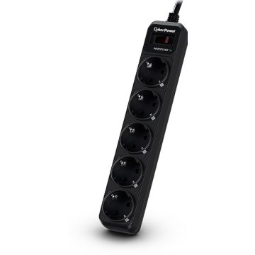 USV ACC CyberPower Essential B0520SC0-DE 5-fach, Überspannschutz, schwarz, 1.8m