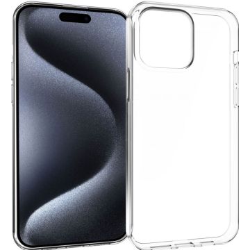 Accezz Clear Backcover iPhone 15 Pro Max - Transparant