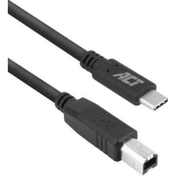 USB-C M TO USB-B M 2.0 1.8M. 1 stk