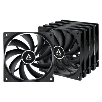 Arctic F12 PWM Black 5-pack - Ventilator