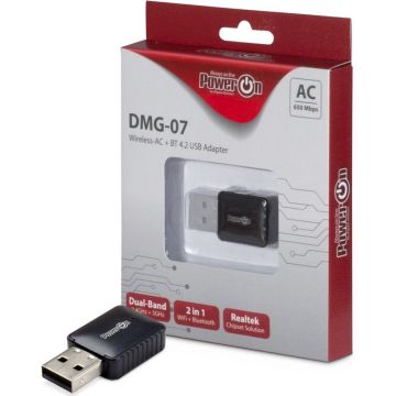 Inter-Tech Wireless + Bluetooth USB Adapter DMG-07 650Mbps retail