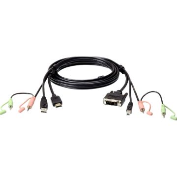 1.8m USB HDMI to DVI-D KVM Cable
