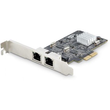 StarTech.com 2-Port 2.5Gbps NBASE-T PCIe Network Card, Intel I225-V, Dual-Port Computer Network Card, Multi-Gigabit NIC, PCI Express Server LAN Card, Desktop Ethernet Interface - Netwerkadapter