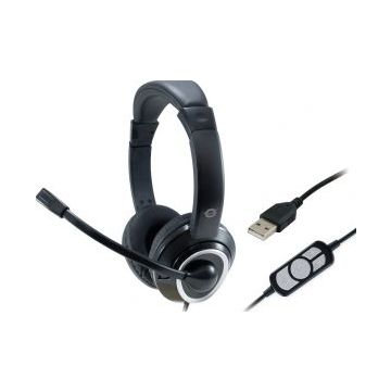 CONCEPTRONIC Headset Stereo Kabel USB sw