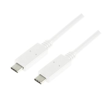 Logilink USB 3.1 aansluitkabel USB-C Gen2, 1 m weiß