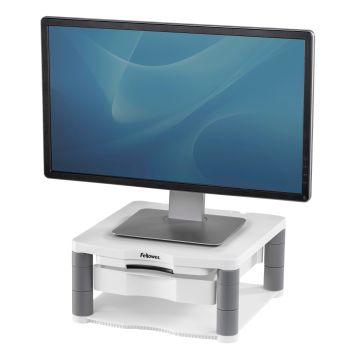 Fellowes monitorstandaard tot 27" Max.36KG verstelbaar weiß