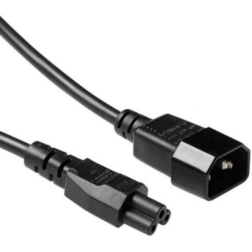 ACT Netsnoer C14 - C5 zwart 1 m. 1 stk