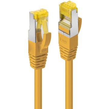 LINDY Patchkabel Cat6A RJ45 S/FTP Cat7 LSZH Kabel gelb 1m