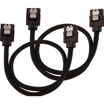 Case acc Corsair Prem. sleeved cable set SATA black, 30cm
