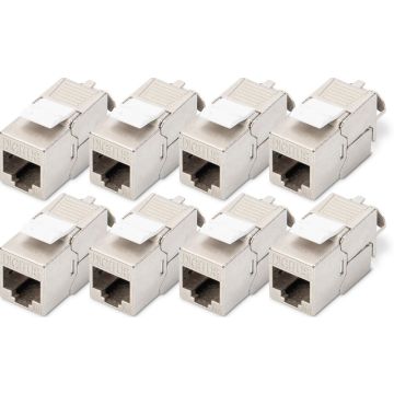 DIGITUS Keystone Jack Cat6A/RJ45->LSA afgeschermd 500MHz 8St