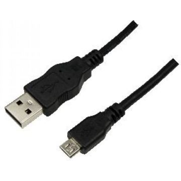 USB Kabel LogiLink A -> micro B St/St 1.00m zw