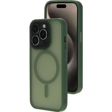 Hardcover met Corner Protection en geschikt voor MagSafe voordelen: + Transparante frosted afwerking: frisse uitstraling en tijdloos ontwerp + MagSafe geschikt: de ingebouwde magneet is geschikt voor alle Apple MagSafe accessoires en laders! + Impact prot