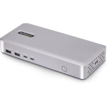StarTech.com USB4 Docking Station, USB-C 40Gbps, Dual Video HDMI, Up to 2x 4K 60Hz 4:4:4 (RGB) or 2x 4K 120Hz 4:2:2, Multi-Monitor Dock, 6x USB, 2.5GbE, 100W PD - Dockingstation