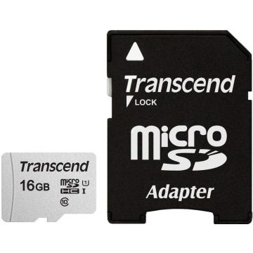 Transcend 300S - Flashgeheugenkaart (adapter inbegrepen)