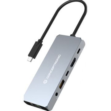 CONCEPTRONIC Dock USB-C->HDMI,2.5GbE,USBC/3.0,100WPD0.18m gr