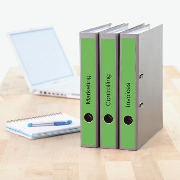 HERMA Ordneretiketten A4 groen 38x297 mm Papier opak 100 St.