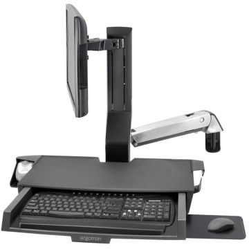 Ergotron StyleView Sit‑Stand Combo Arm with Worksurface - Ergonomisch wand‑werkstation