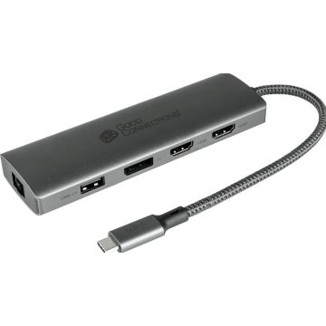 Good Connections USB-C-Hub (10-Port) antraciet