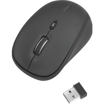 LogiLink muis radio 2,4 GHz 3-Button, zwart