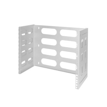 Logilink 19" wall mount 8 HE, helder grijs