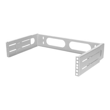 Logilink 19" wall mount 2 HE, helder grijs