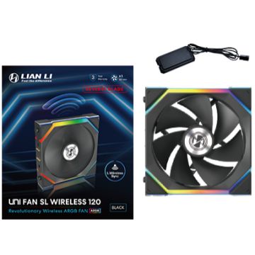 Lian Li UNI FAN SL Wireless Reverse Blade Black - Ventilator
