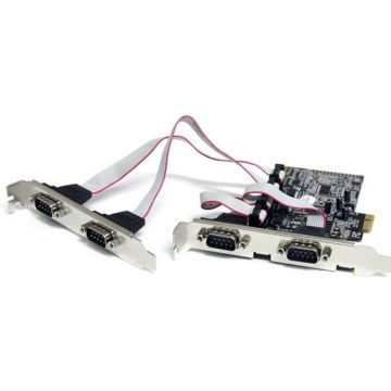 StarTech.com 4-poort Native PCI Express RS232 Seriële Kaart met 16550 UART - Seriële adapter