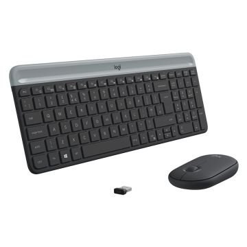 Logitech Slim Wireless Combo MK470 - Toetsenbord en muis set