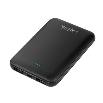 LogiLink Mobile Powerbank 5000mAh zwart