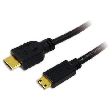 Logilink HDMI-Kabel Ethernet A -> mini St/St 1.00m zwart