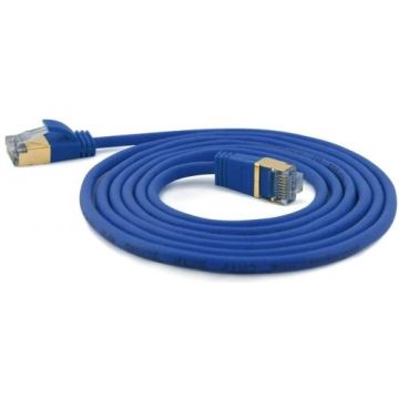Wantec Patchkabel SSTP CAT7 Ste. CAT6a d=4mm 0,50m blauw