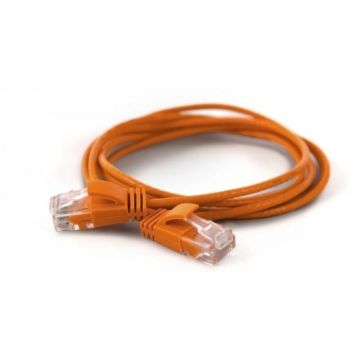 Wantec Patchkabel UTP CAT6a d=2,8mm 0,50m oranje