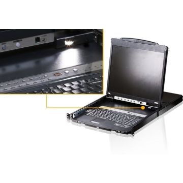 LCD CAT5e/6 KVM Over IP Altusen LCD CAT5e/6 KVM Over IP 16-Port 19i LCD Cat5e/6KVM Over IP Switch (Dual Rail)-French Keyboard AZERTY FR