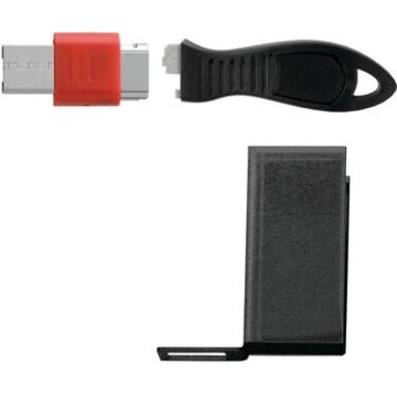 Kensington USB Port Lock with Cable Guard - Rectangular