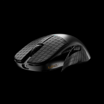 Lamzu Atlantis Mini Pro Grip Zwart - Muis skates