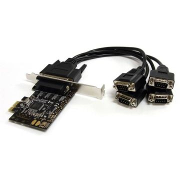 StarTech.com 4-poort RS232 PCI Express Seriële Kaart met Breakout-kabel - Seriële adapter