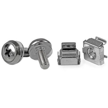 StarTech.com 50 Stuks M5 Montageschroeven en Kooimoeren voor Serverrack - Schroeven en moeren voor rack (pak van 50)