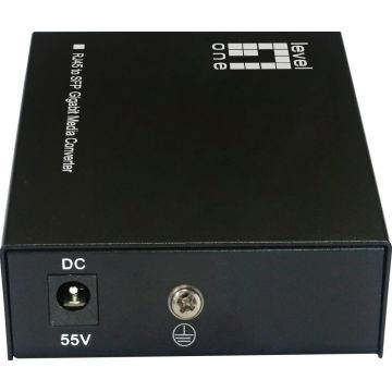 LevelOne Converter GVT-2016 10/100/1000T>RJ45 to SFP 90W zwart