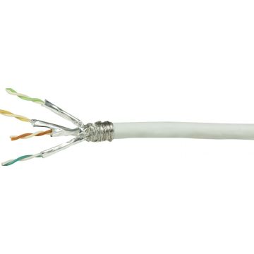 LogiLink netwerk installatiekabel S/FTP Cat.7, wit, 100m
