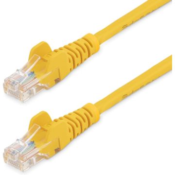 StarTech.com 0,5m Cat5e Ethernet netwerkkabel met snagless RJ45 connectors - UTP kabel 50 cm geel
