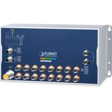 Planet Industrial L3 16-Port M12 Managed ITS-6326-16P2T-WV