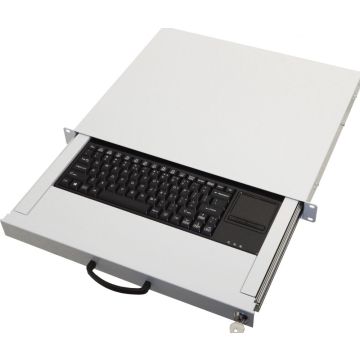 Equip keyboardschublade D-ASCII + Touchpad hellgrijs
