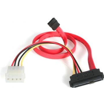 StarTech.com 45 cm SAS 29-Pin naar SATA Kabel met LP4 Voeding - SATA  SAS-kabel