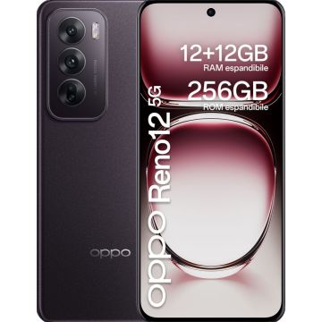 OPPO Reno12 5G Dual SIM - 256GB Black Brown