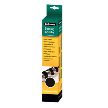 Fellowes Plastikbinderücken 14mm zwart 25PK