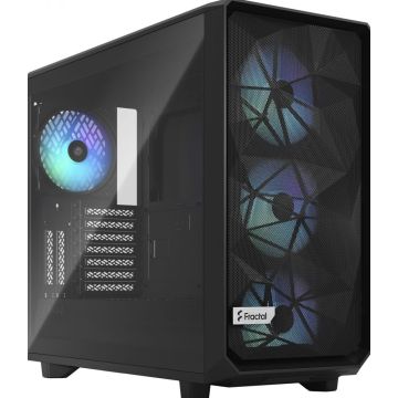 Fractal Meshify 2 RGB - Black TG Light tint