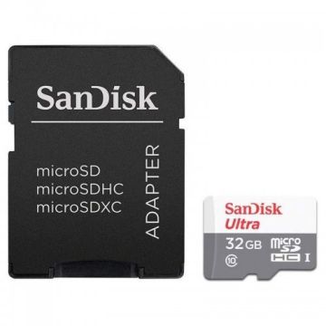 SanDisk Ultra microSDHC White/Gray 32GB - Flashgeheugenkaart